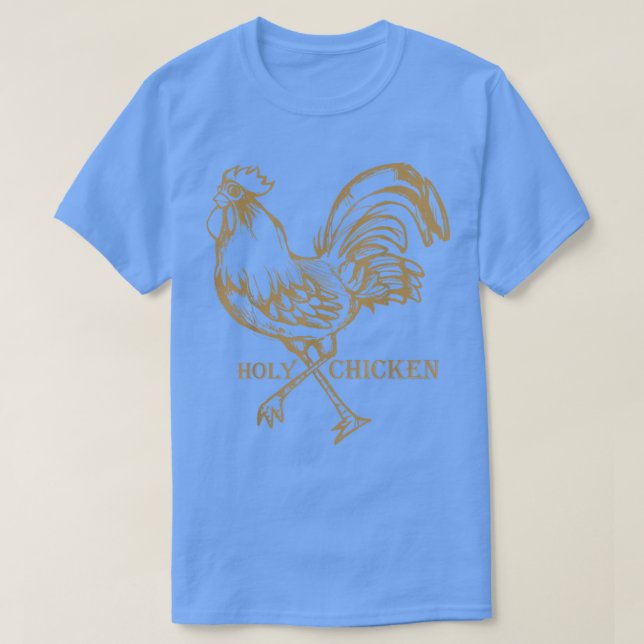 Camiseta Pollo sagrado para el granjero en todos nosotros  (Diseño del anverso)