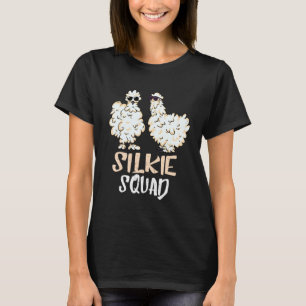 Camiseta Pollo Sedoso Amante del Pollo Silkie Silkie Squad