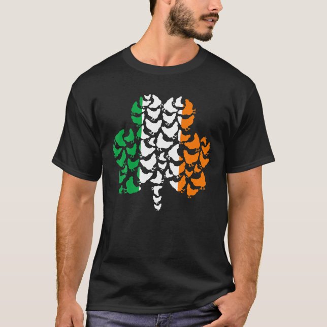 Camiseta Pollo St Patrick's Day Shamrock Irish for Idea (Anverso)