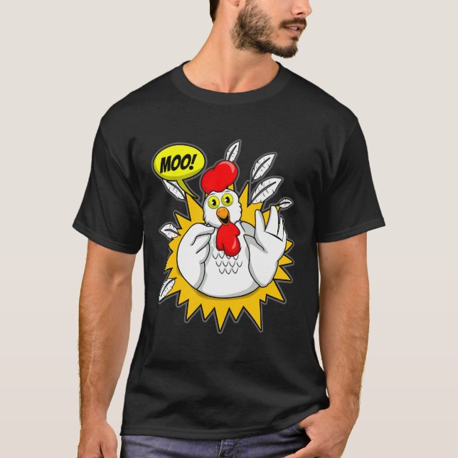 Camiseta Pollo T Moo (Anverso)