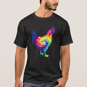 Camiseta Pollo Tie Dye Trippy Para Granja de Pasatiempos de