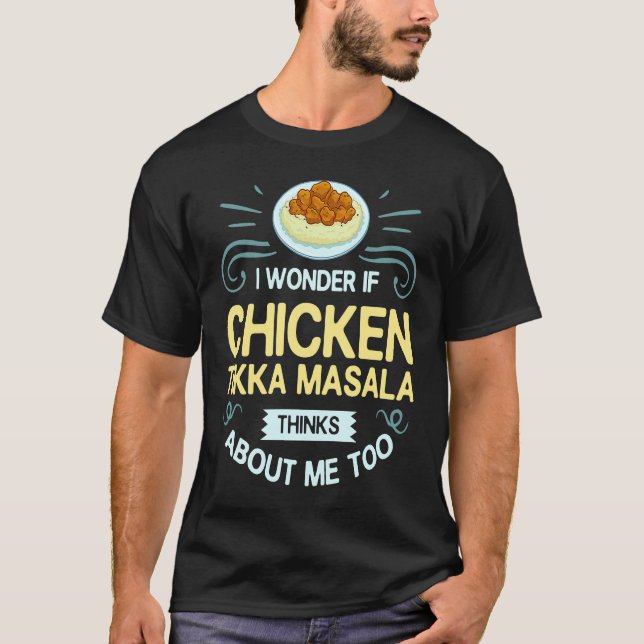 Camiseta Pollo Tikka Masala Comida India (Anverso)