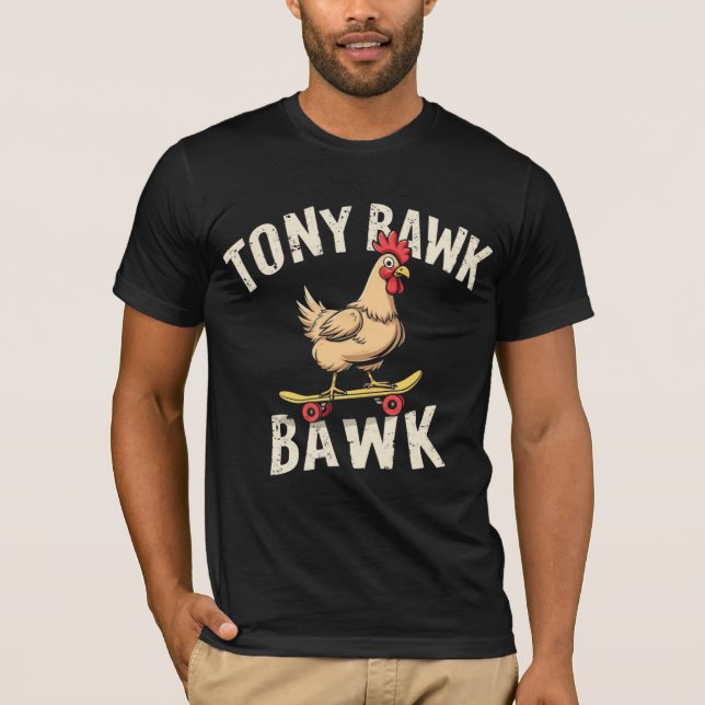 Camiseta  Pollo Tony Bawk  (Anverso)