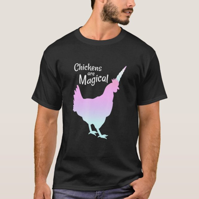 Camiseta Pollo unicornio (Anverso)