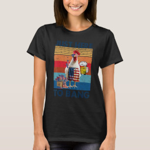 Camiseta Pollo Us Bandera Fuegos Artificiales 4 De Julio Pa