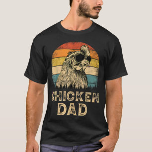 Camiseta Pollo Vintage Papá Amantes del Pollo Papá Día del 