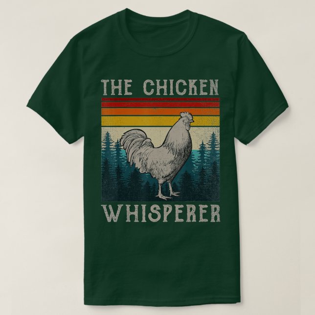 Camiseta Pollo Whisperer Vintage Retro Granjero de Pollos (Diseño del anverso)