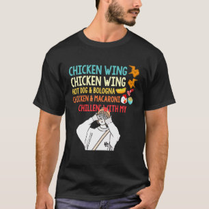 Camiseta Pollo Wing pollo Wing Hotdog Bologna Chicken M