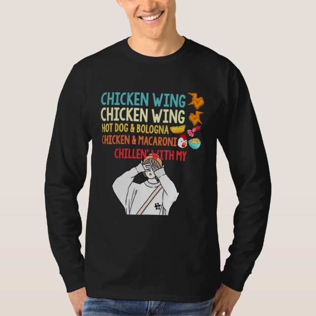 Camiseta Pollo Wing pollo Wing Hotdog Bologna Chicken M (Anverso)