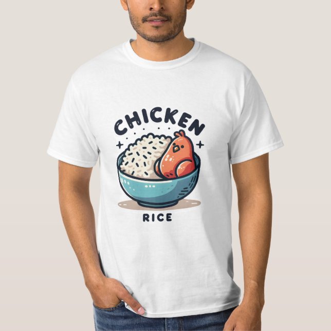 Camiseta Pollo y arroz (Anverso)