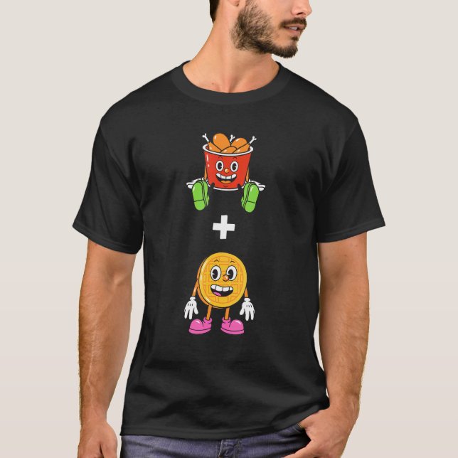 Camiseta Pollo Y Waffle Y Bonito (Anverso)