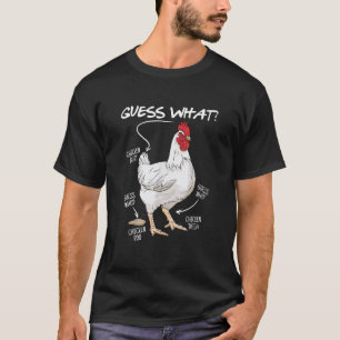 Camiseta Pollos Adivina Qué Trasero De Pollo Lindo Animal D