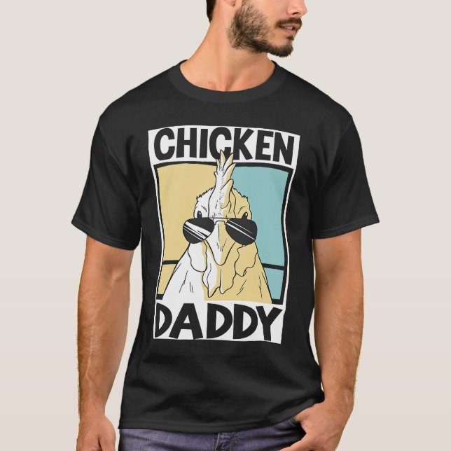 Camiseta Pollos de granja de papi de pollo 1 (Anverso)