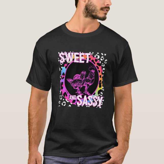Camiseta Pollos de granja nostalgia de los 90s estampado de (Anverso)