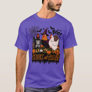 Camiseta Pollos de Halloween de pollo o de trucha