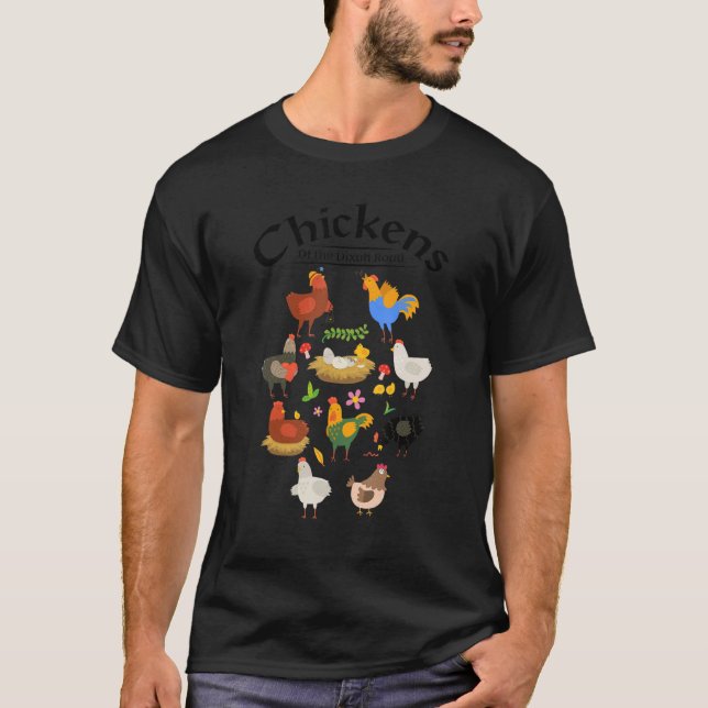 Camiseta Pollos De La Carretera Dixon (Anverso)