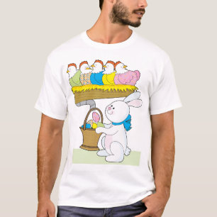 Camiseta Pollos de Pascua del arco iris