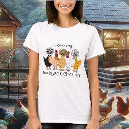 Camiseta Pollos de patio trasero dibujados a mano | Mami de