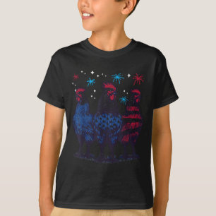 Camiseta Pollos del 4 de Julio Independencia Patriota Hombr