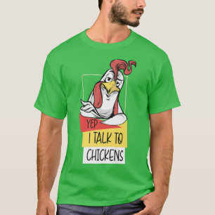 Camiseta Pollos divertidos para hombres mujeres agricultora