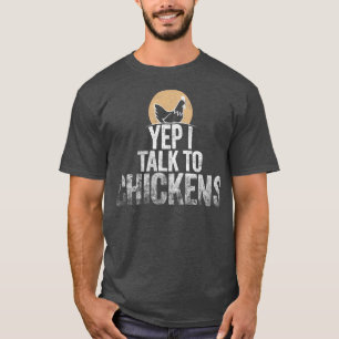 Camiseta Pollos divertidos para hombres mujeres agricultora