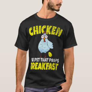 Camiseta Pollos El Mascota Que Hace Caca El Desayuno