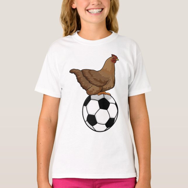 Camiseta Pollos en deportes de fútbol (Anverso)