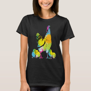Camiseta Pollos Hen Pollitos Aves de corral Estilo Vintage