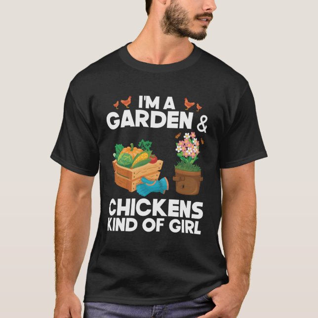 Camiseta Pollos Jardínes Gardener Gardener Hen (Anverso)