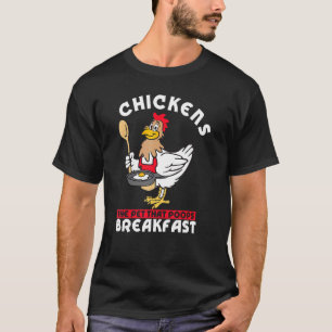 Camiseta Pollos La Mascota Que Hace Caca Desayuno Animal De