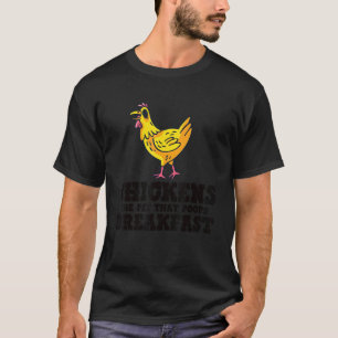 Camiseta Pollos La Mascota Que Hace Caca Desayuno Pollo Le
