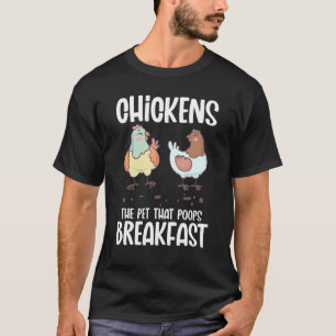 Camiseta Pollos La Mascota Que Hace Caca Desayuno Pollo Lej