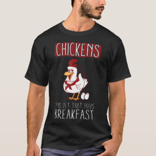 Camiseta Pollos La Mascota Que Hace Caca El Desayuno