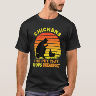 Camiseta Pollos La Mascota Que Hace Caca El Desayuno 1