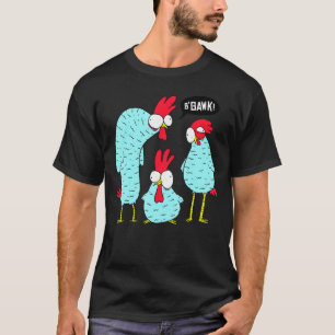 Camiseta Pollos Locos Tres Gráficos De Agricultores De Poll