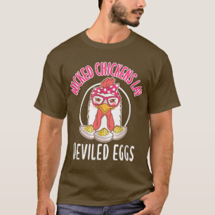Camiseta Pollos Malvados Lay Huevos Derivados Costume Hallo