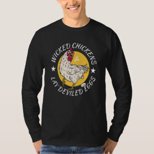 Camiseta Pollos Malvados Lay Huevos Derivados Costume Hallo