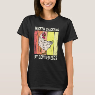 Camiseta Pollos Malvados Lay Huevos Derivados Costume Hallo