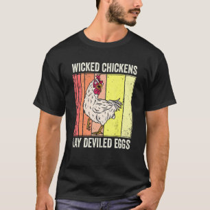 Camiseta Pollos Malvados Lay Huevos Derivados Costume Hallo