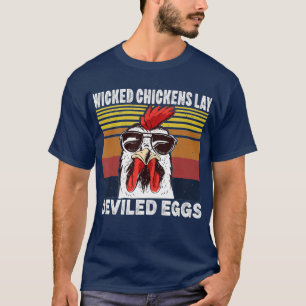 Camiseta Pollos Malvados Lay Huevos Derivados Costume Hallo