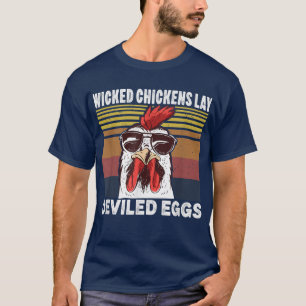 Camiseta Pollos Malvados Lay Huevos Derivados Costume Hallo
