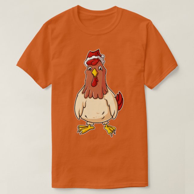 Camiseta Pollos navidades (Diseño del anverso)
