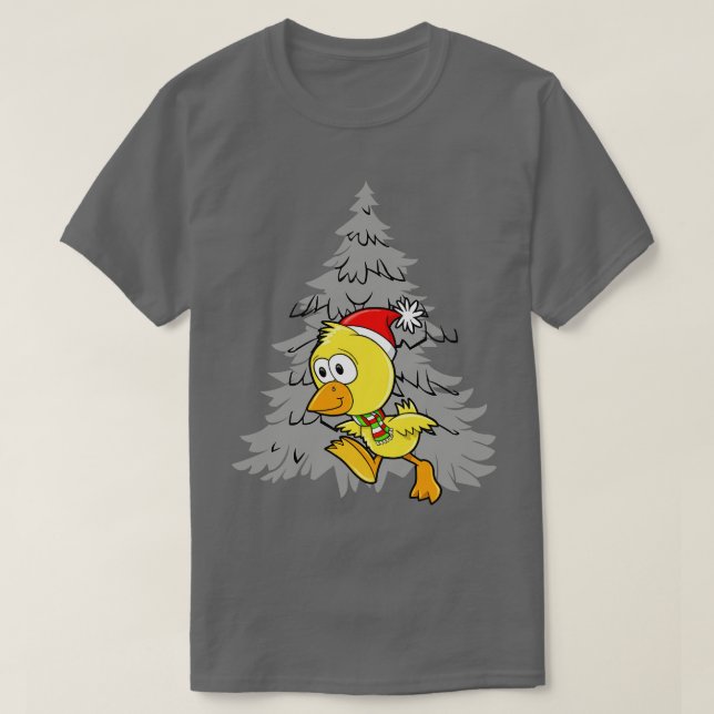 Camiseta Pollos Navidades divertidos (Diseño del anverso)