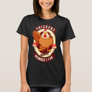 Camiseta Pollos número uno fanático de Hen Lover