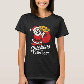 Camiseta Pollos para todos, Santa Claus Pollo de Navidad