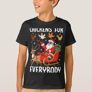 Camiseta Pollos Para Todos Santa Granjero de Pollos Comfor