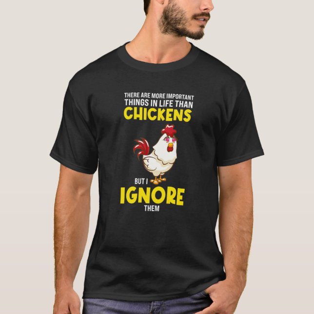 Camiseta Pollos pero los ignoro Gallina (Anverso)