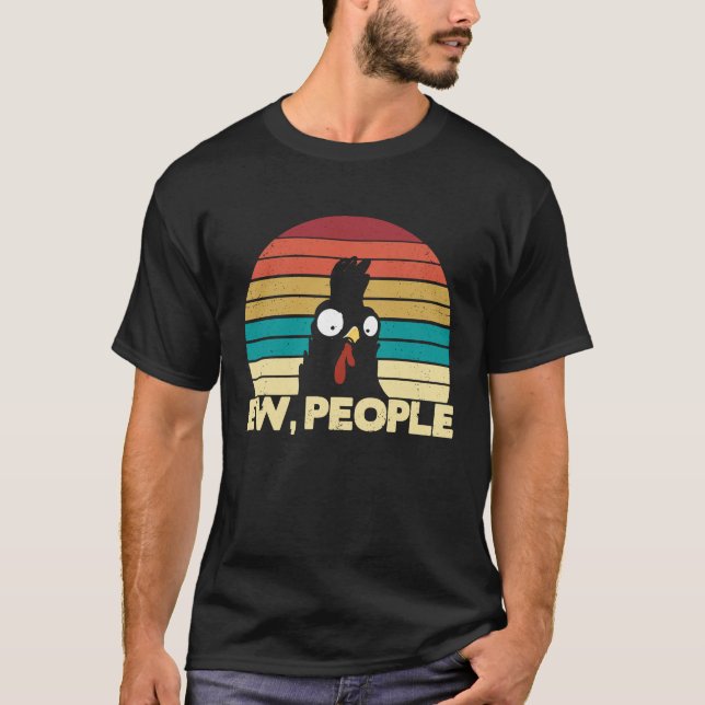 Camiseta Pollos Retro Cultivando A Nuevos Agricultores De P (Anverso)