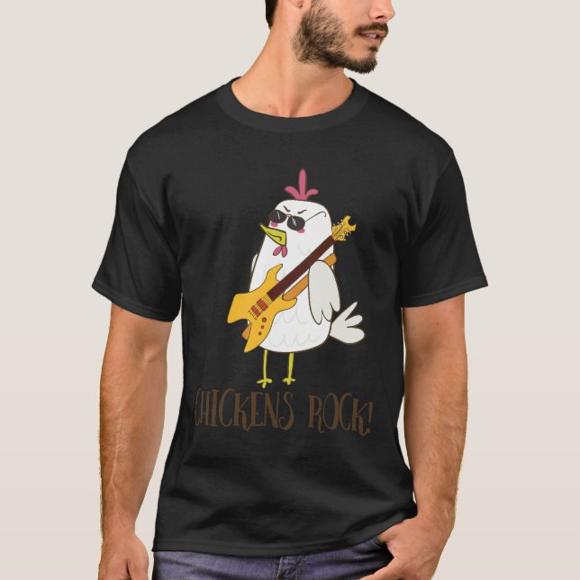 Camiseta Pollos rocosos de pollo (Anverso)