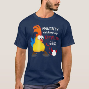 Camiseta Pollos traviesos Lay Huevos Divertidos Graciosos